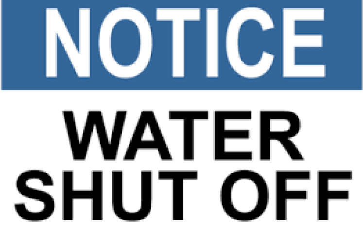 WATER SHUT OFF NOTICE